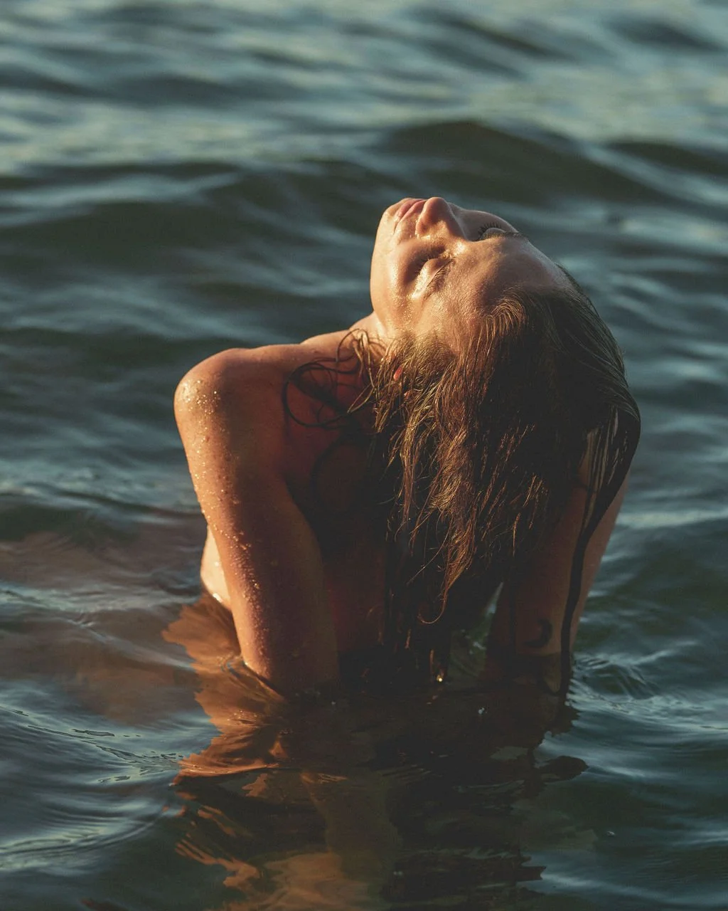 Alissa Hansen somatic sex coach Vancouver BC in water