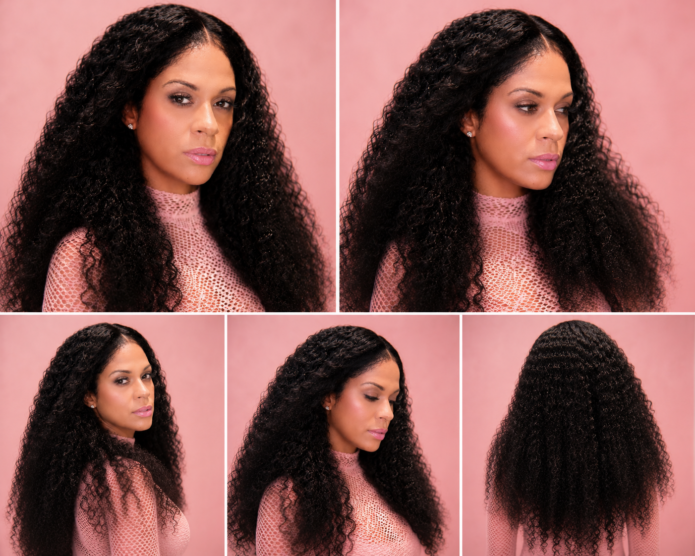 Luxury Burmese Curly Wig featuring soft defined curls, natural volume, premium human hair texture, and beautiful movement.