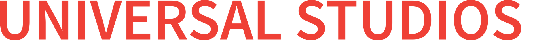 Universal Studios logo in red and black.