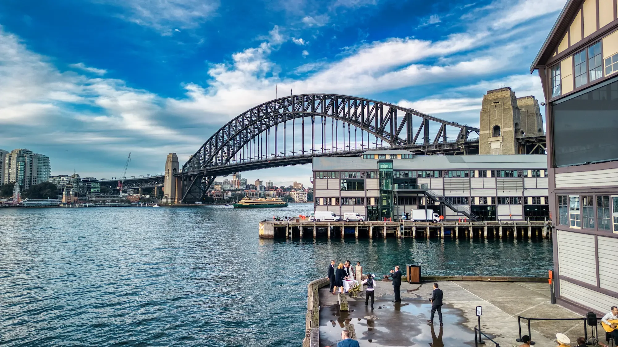 wedding-drone-dawes-point-harbour-bridge-ceremony-closeup.webp