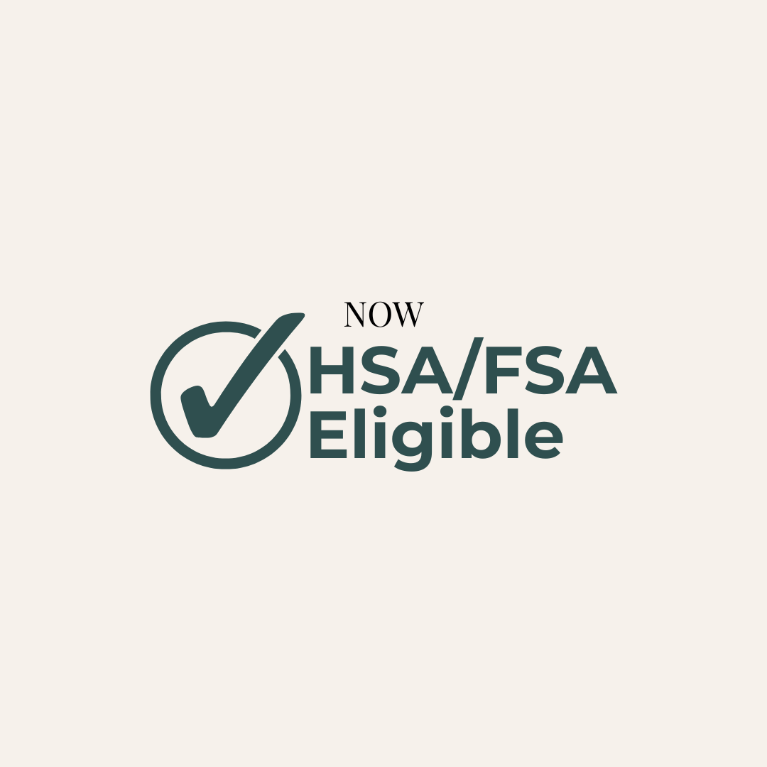 Text indicating eligibility for HSA/FSA now available, with a checkmark icon.