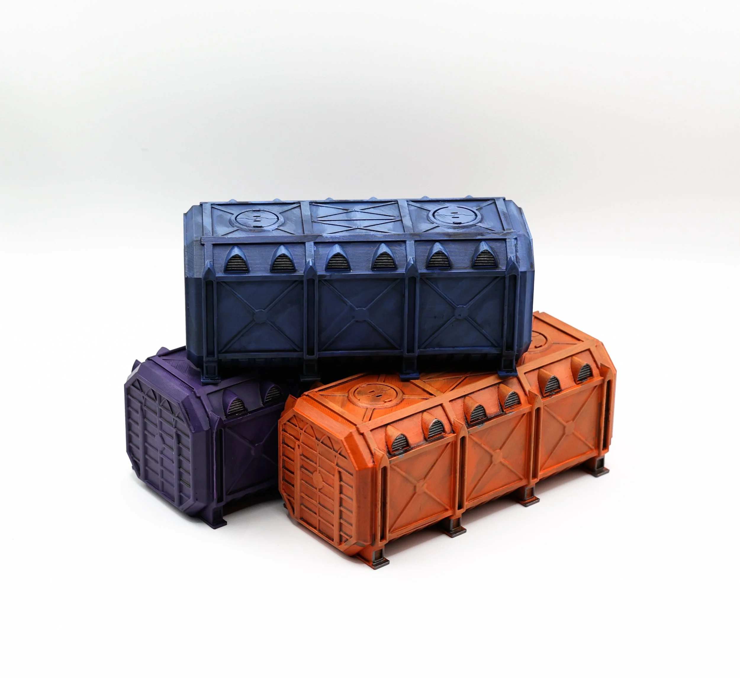 3D Printed Shipping Containers – Wargaming Terrain Scenery (Set of 4)