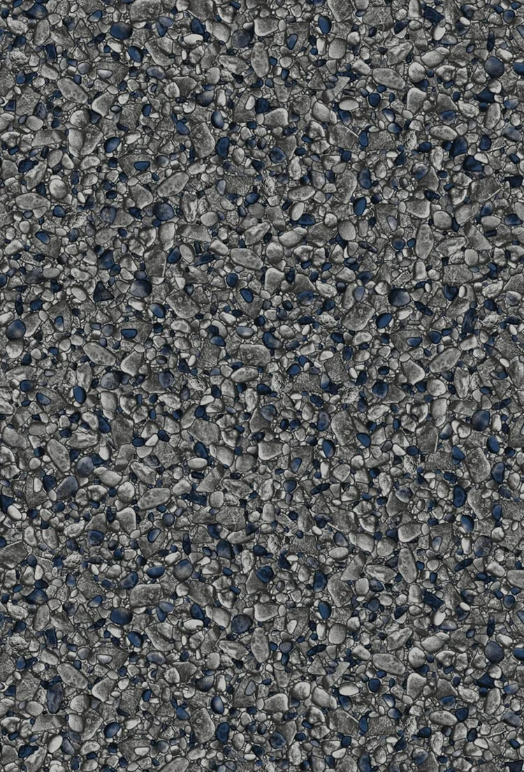 Close-up of asphalt pavement with small gray and black stones.