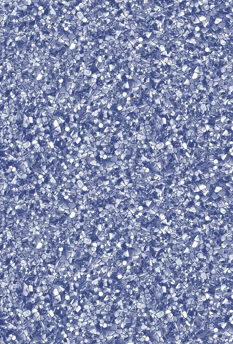 Close-up of crushed aluminum cans in shades of blue.