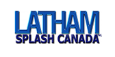 Latham Splash Canada logo in blue and black text