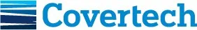 Covertech logo with blue and white design
