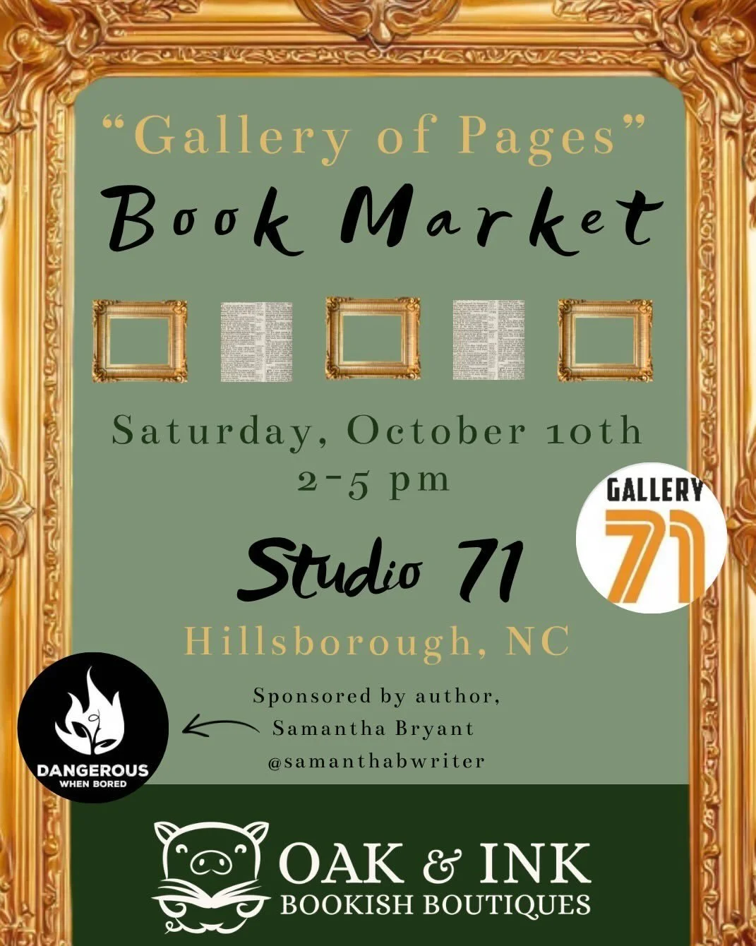 10/10 Hillsborough Bookish Event