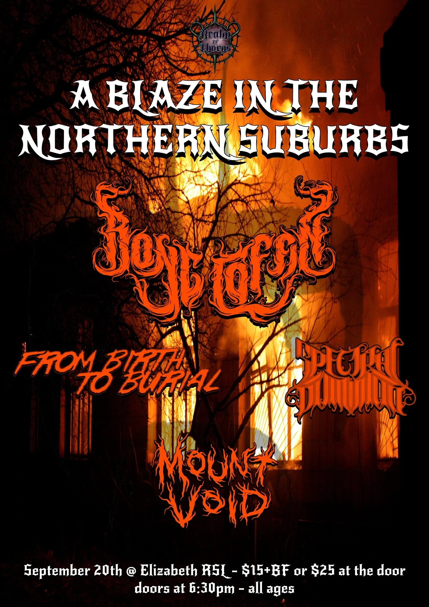 A Blaze in the Northern Suburbs flyer.jpg