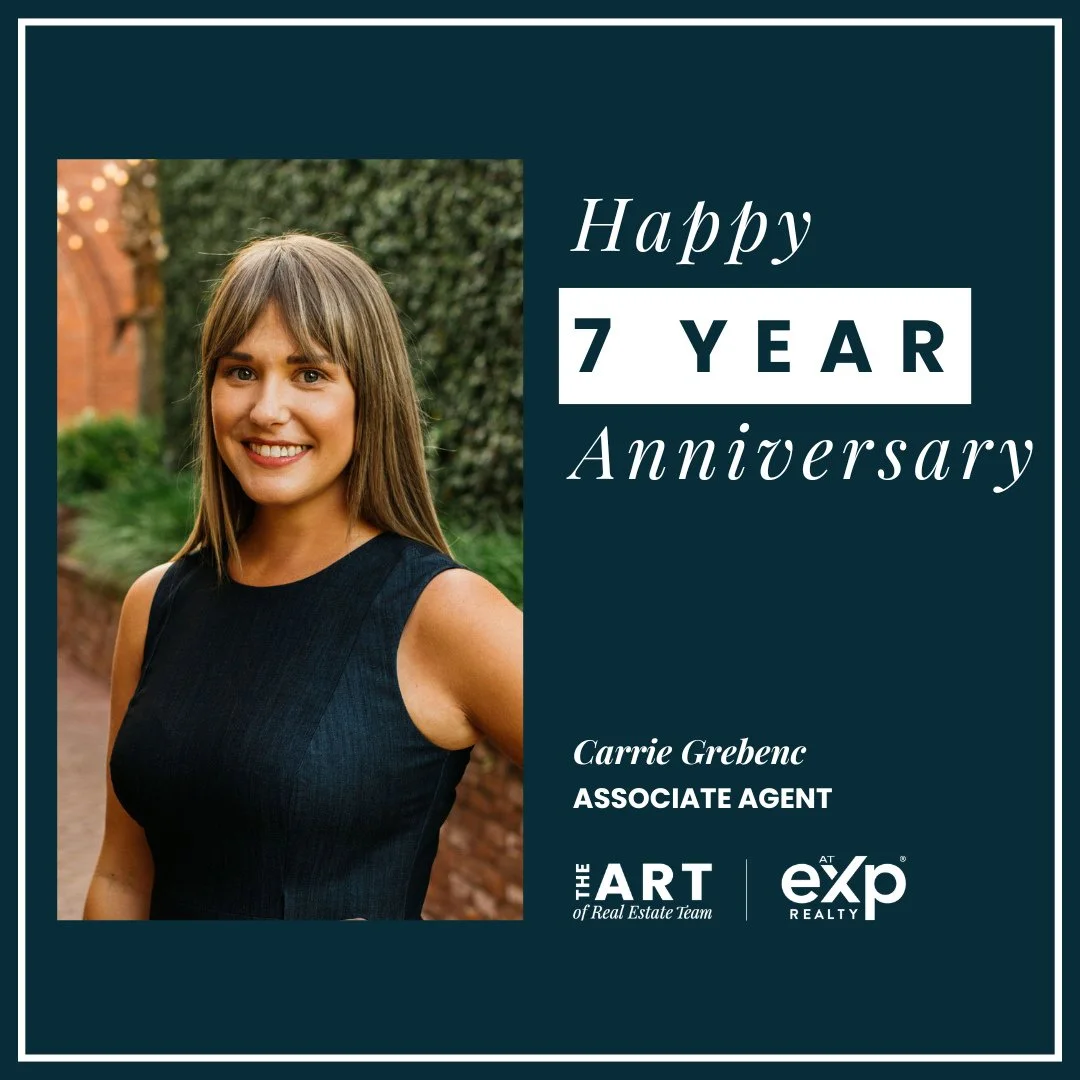 We have an anniversary to celebrate!🌟⁠
⁠
Congratulations to @carriegrebenc on her 7️⃣ year anniversary with The ART of Real Estate Team!🎉⁠
⁠
.⁠
.⁠
.⁠
.⁠
. ⁠
#columbiasc #columbiasouthcarolina #TheARTofRealEstateTeam