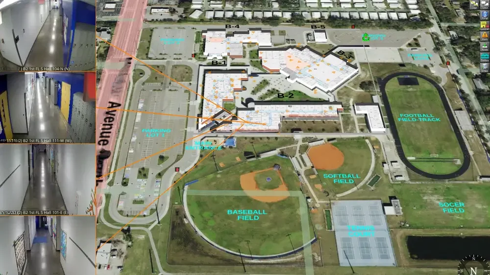 3D maps and live cameras Macro View