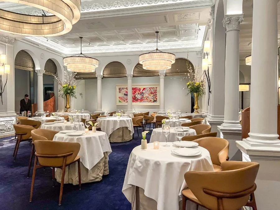 Interior of Daniel restaurant NYC