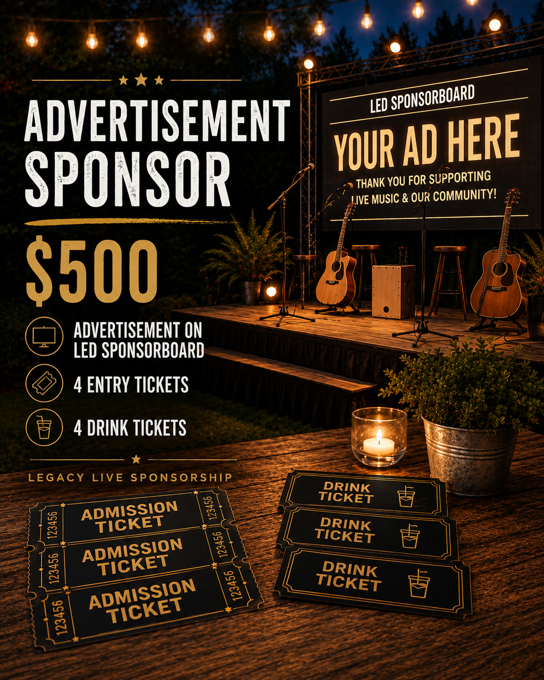Advertisement on the Leaderboard