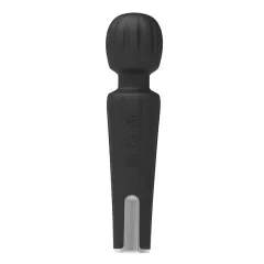 6.5'' Black Rechargeable Waterproof Silicone Mini Wand Massager