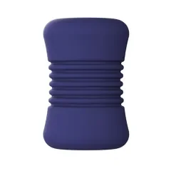 3.43" Blue TPE Manual Masturbator – Soft Sleeve, Waterproof