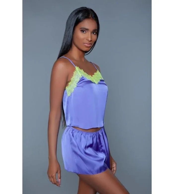 Be Wicked Satin Charmeuse Callie Pajama Set set.webp