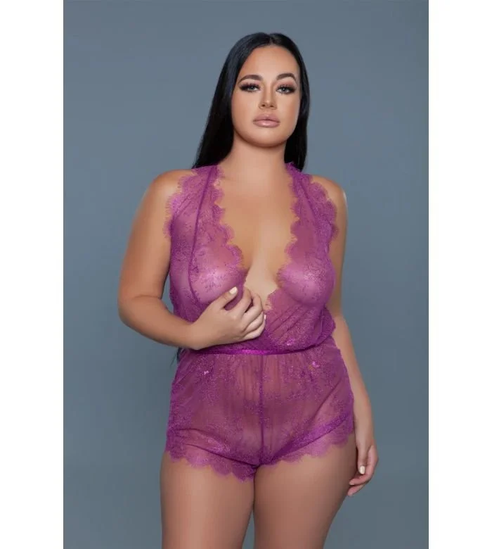 Be Wicked Elegant Reagan Lace Sleeveless Romper