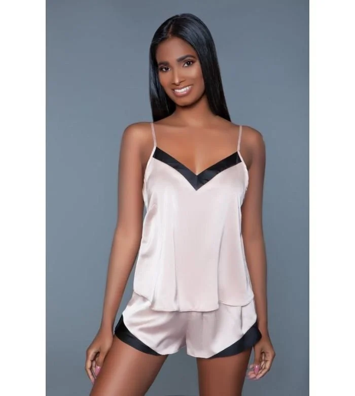 Be Wicked Natalie Satin Charmeuse 2 Pc. Pajama Set