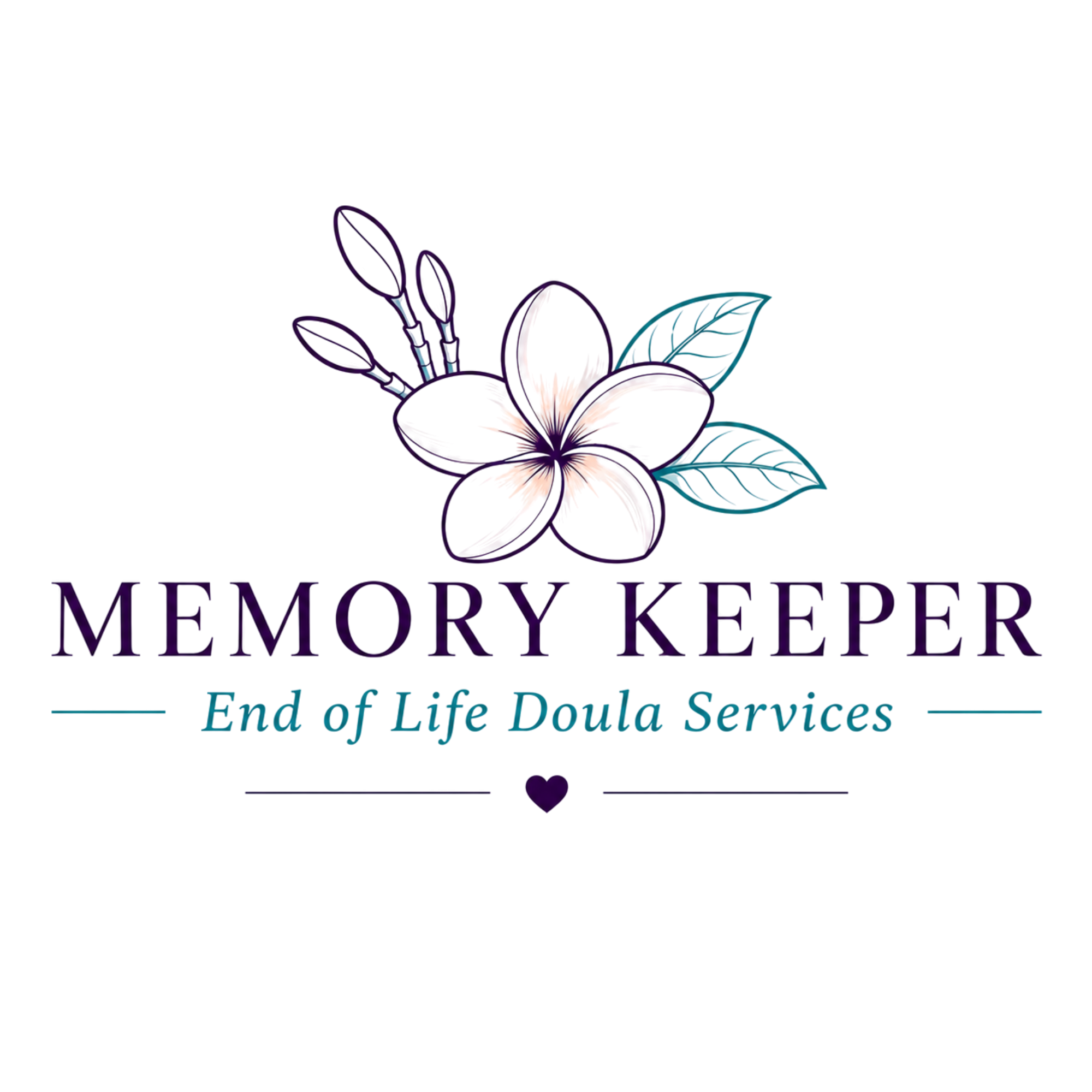 Text reading "In Memory of Loved Ones" with a flower and decorative elements.