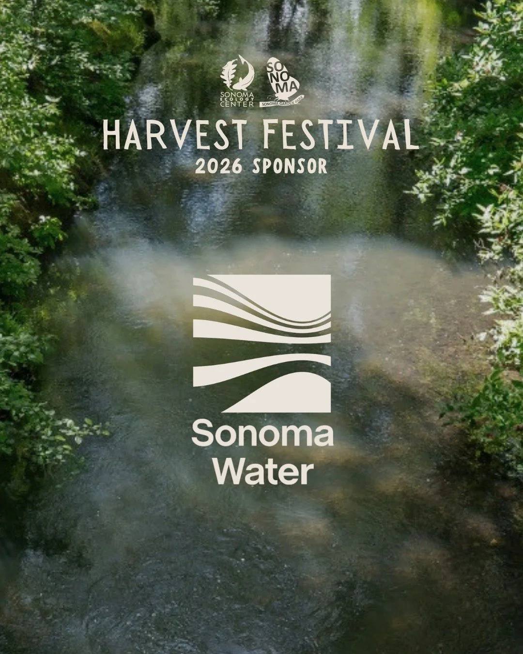 We&rsquo;re excited to recognize Sonoma Water @sonoma_water as a sponsor of our 2026 Harvest Festival, happening Saturday, October 3 from 10:00am-3:00pm at Sonoma Garden Park!

Sonoma Water provides essential services that help support a thriving com