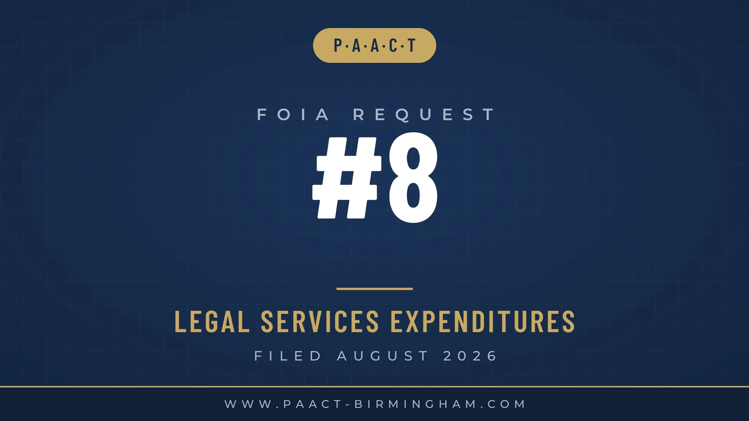 FOIA Request #8: Legal Services Expenditures