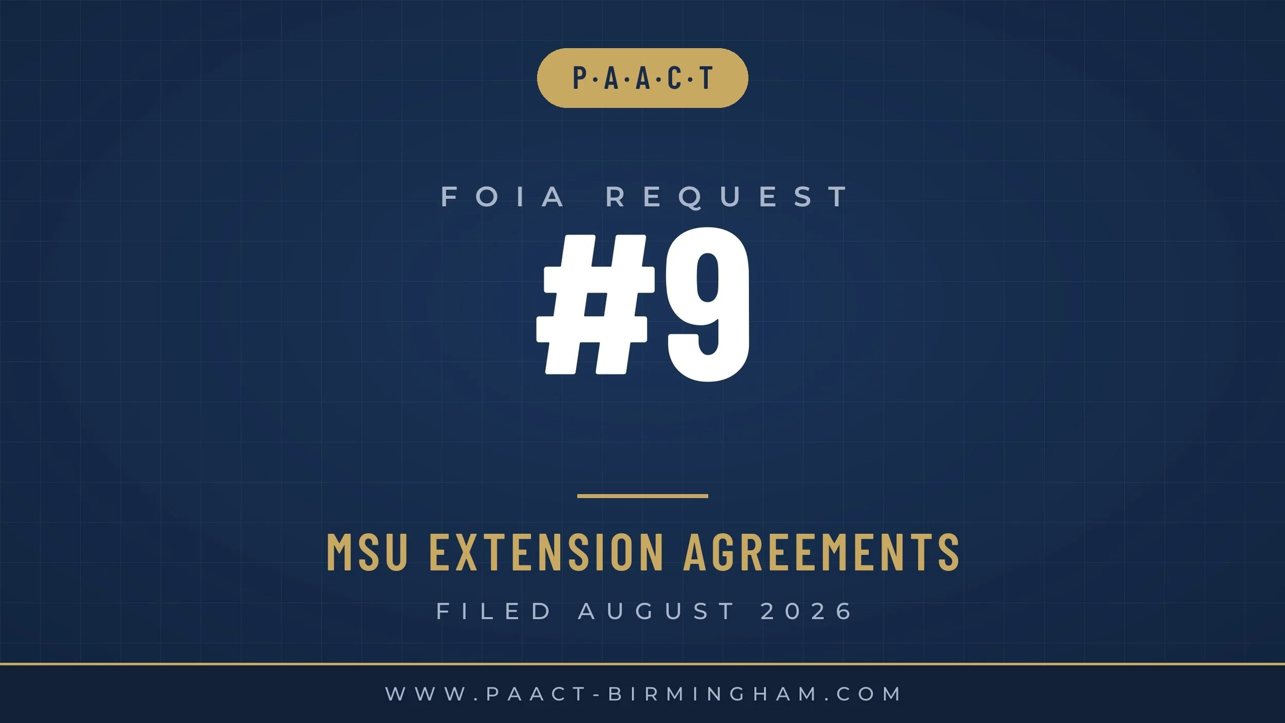 FOIA Request #9: MSU Extension contracts, services, and payments