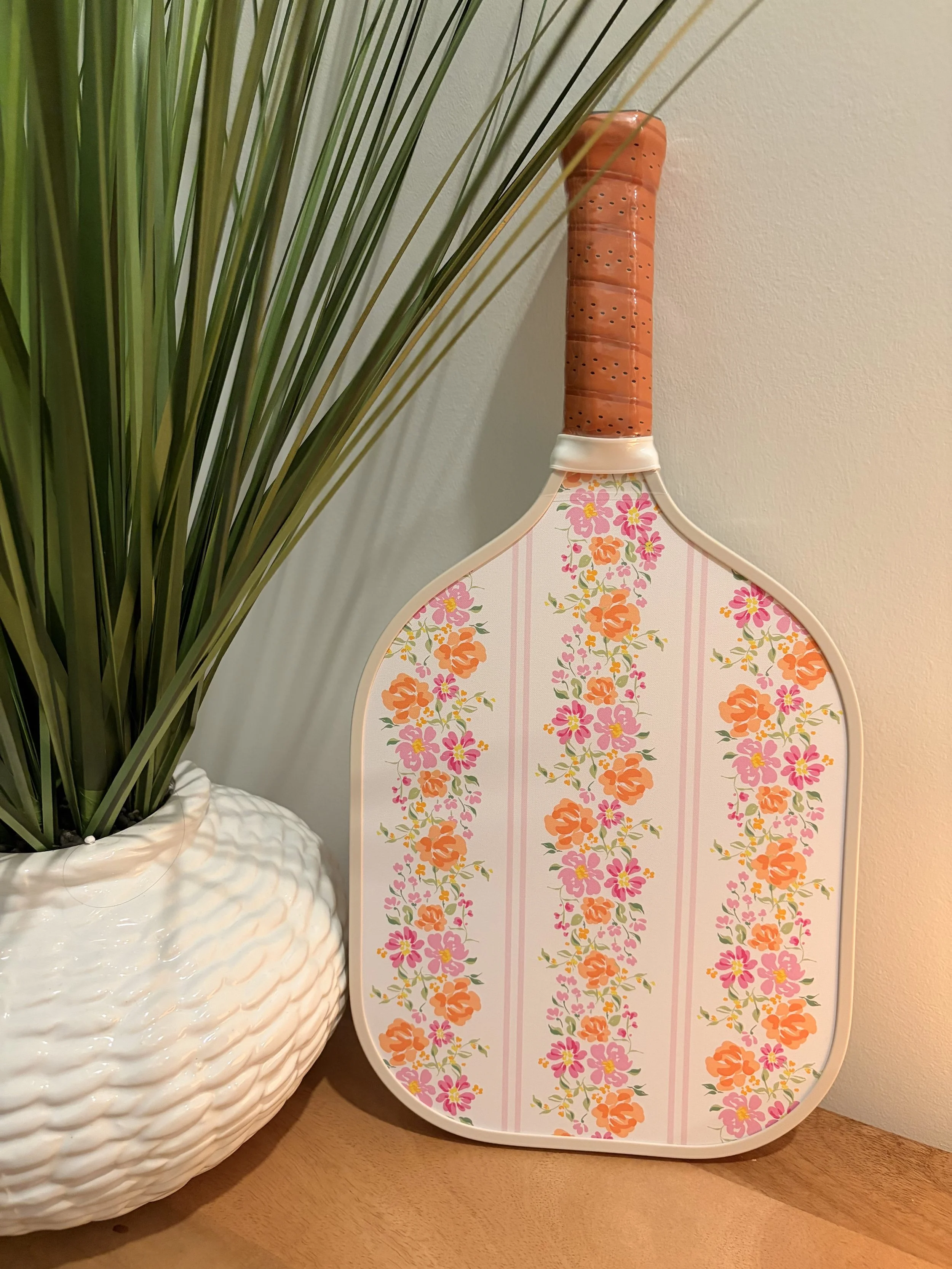 Wildflower Whimsy Pickleball Paddle
