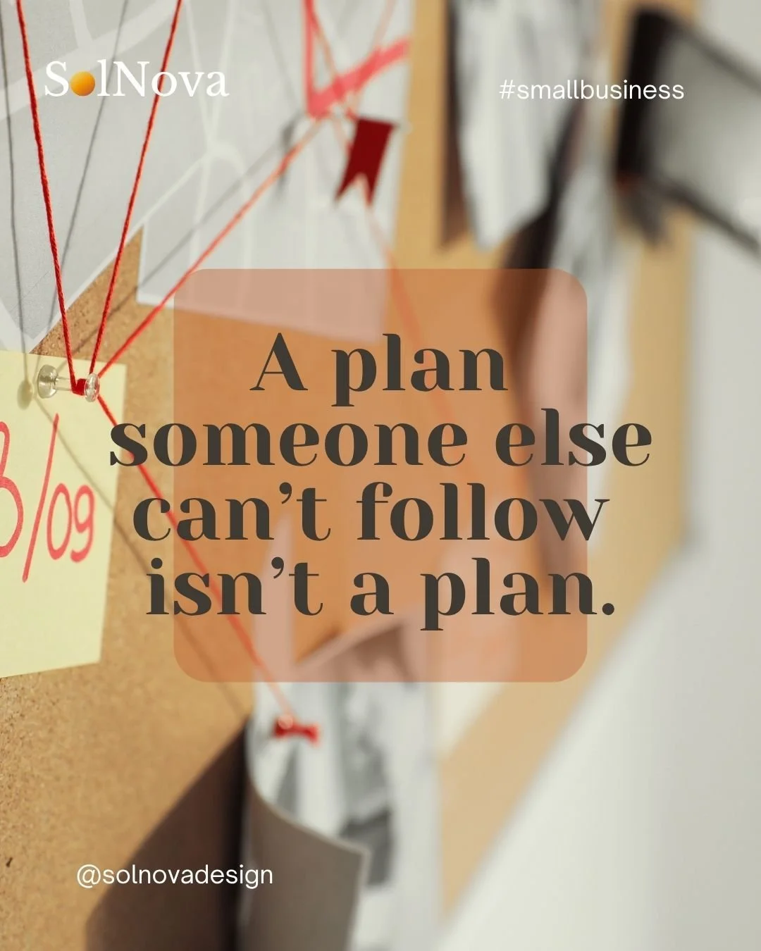 Test your notes by handing them to someone who doesn&rsquo;t do the task. Can they follow the steps successfully? Where do they have questions? Where do they get stuck?

Those sticking points show you where to refine the documentation.

#SolNova #Bus