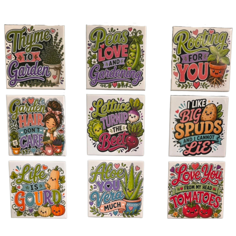Funny Gardening & Plant Lover Magnets