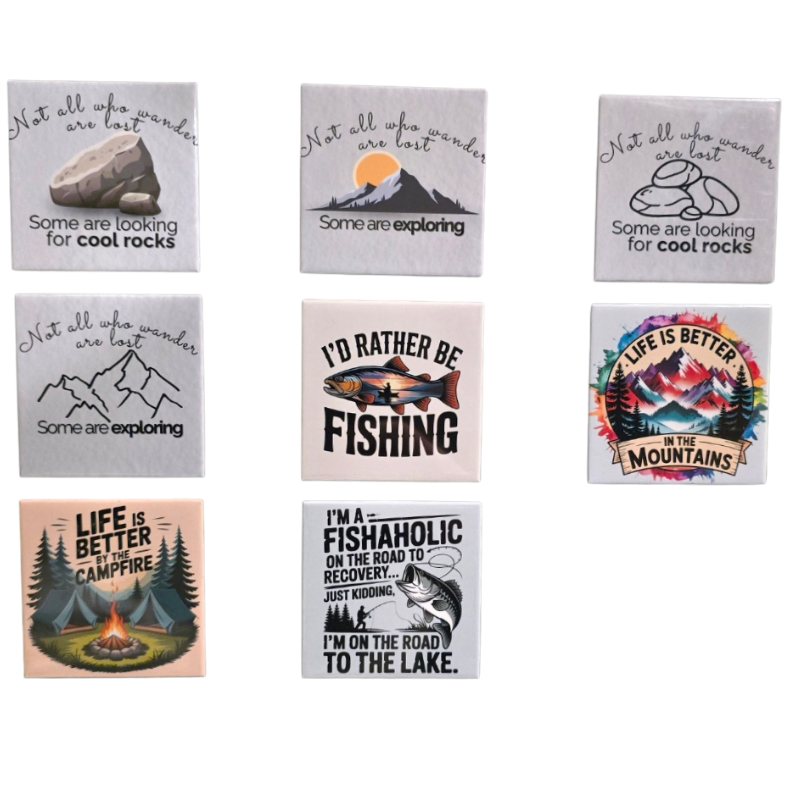Camping, Fishing & Outdoor Adventure Magnets