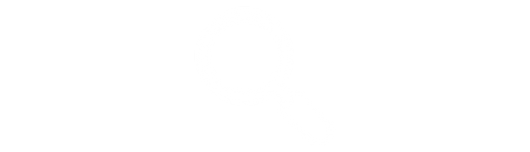 A white outline of a magnifying glass on a black background.