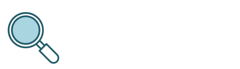 Magnifying glass icon with black search bar and placeholder text 'Search'