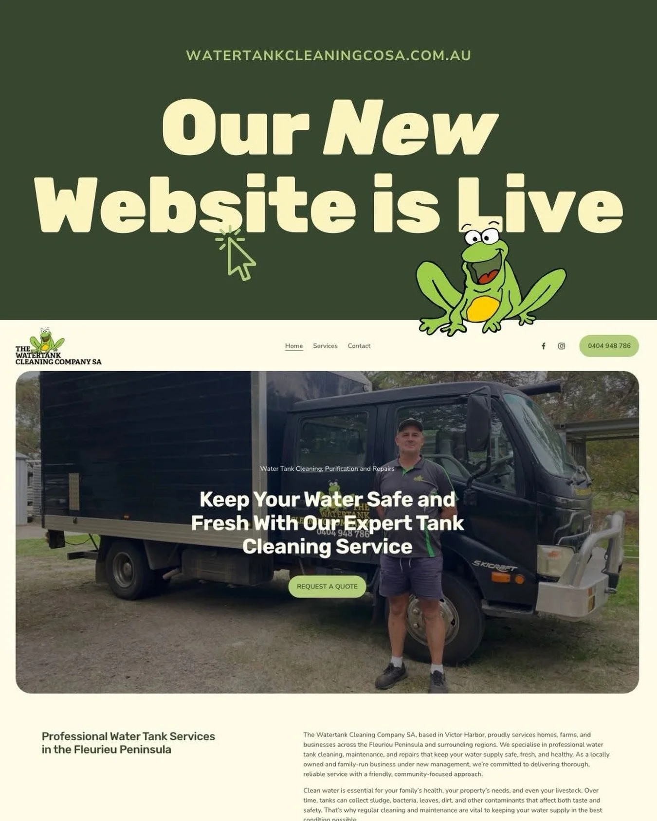 𝐎𝐮𝐫 𝐍𝐞𝐰 𝐖𝐞𝐛𝐬𝐢𝐭𝐞 𝐢𝐬 𝐋𝐢𝐯𝐞 👏🏻

We&rsquo;re excited to officially launch our brand new website for 𝑻𝒉𝒆 𝑾𝒂𝒕𝒆𝒓𝒕𝒂𝒏𝒌 𝑪𝒍𝒆𝒂𝒏𝒊𝒏𝒈 𝑪𝒐𝒎𝒑𝒂𝒏𝒚 𝑺𝑨 💧

Designed to make it easier than ever to learn about our services, r