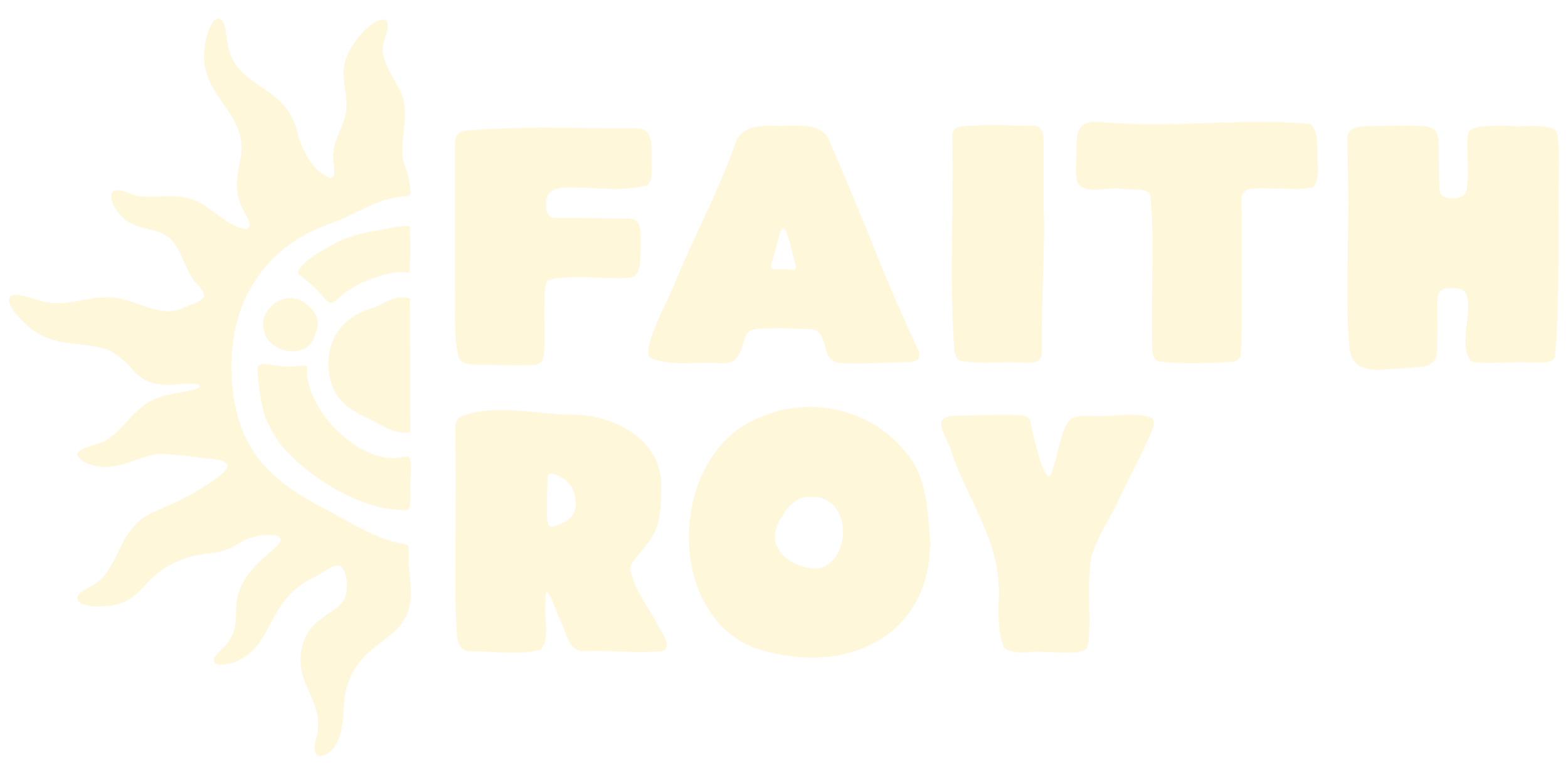 Text reading "FAITH ROY" with a stylized sun and moon graphic