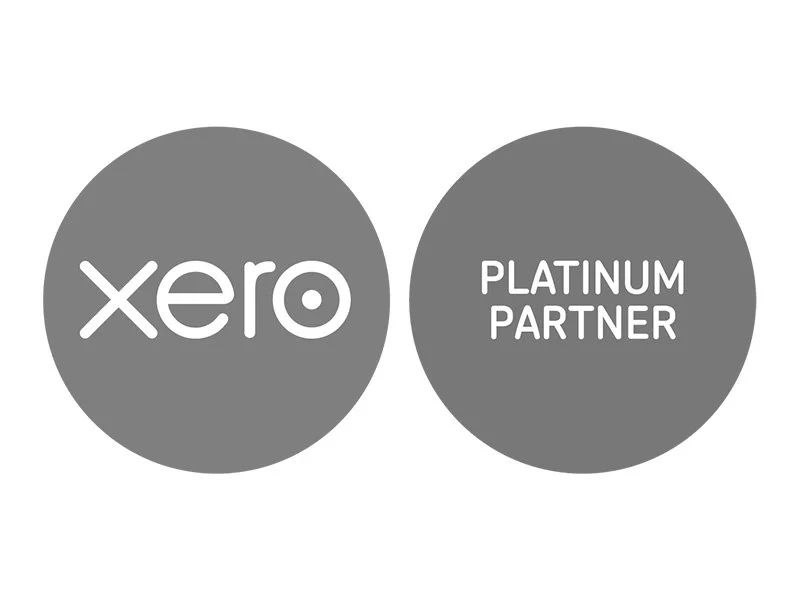 Xero logo with a gray background and 