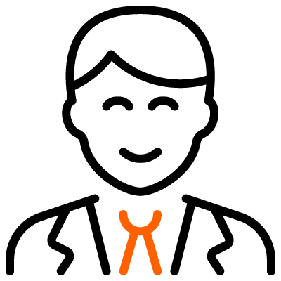 A human male icon with crossed-out eyes, open mouth, and hands raised in the air.