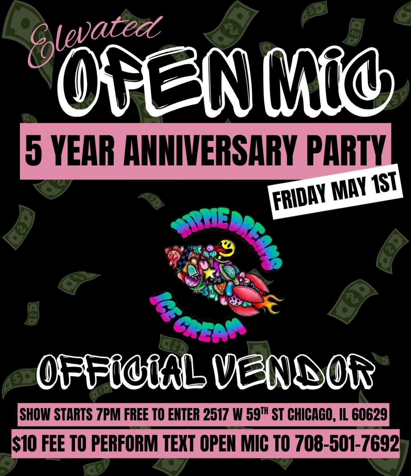 Announcing the official line up for our upcoming 5 year anniversary party!!

We know you&rsquo;re going to be hungry!! So we got a little something special! Come enjoy the delicious food from @suenosshippie 

Bomb ass quesadillas, tacos, sandwiches a