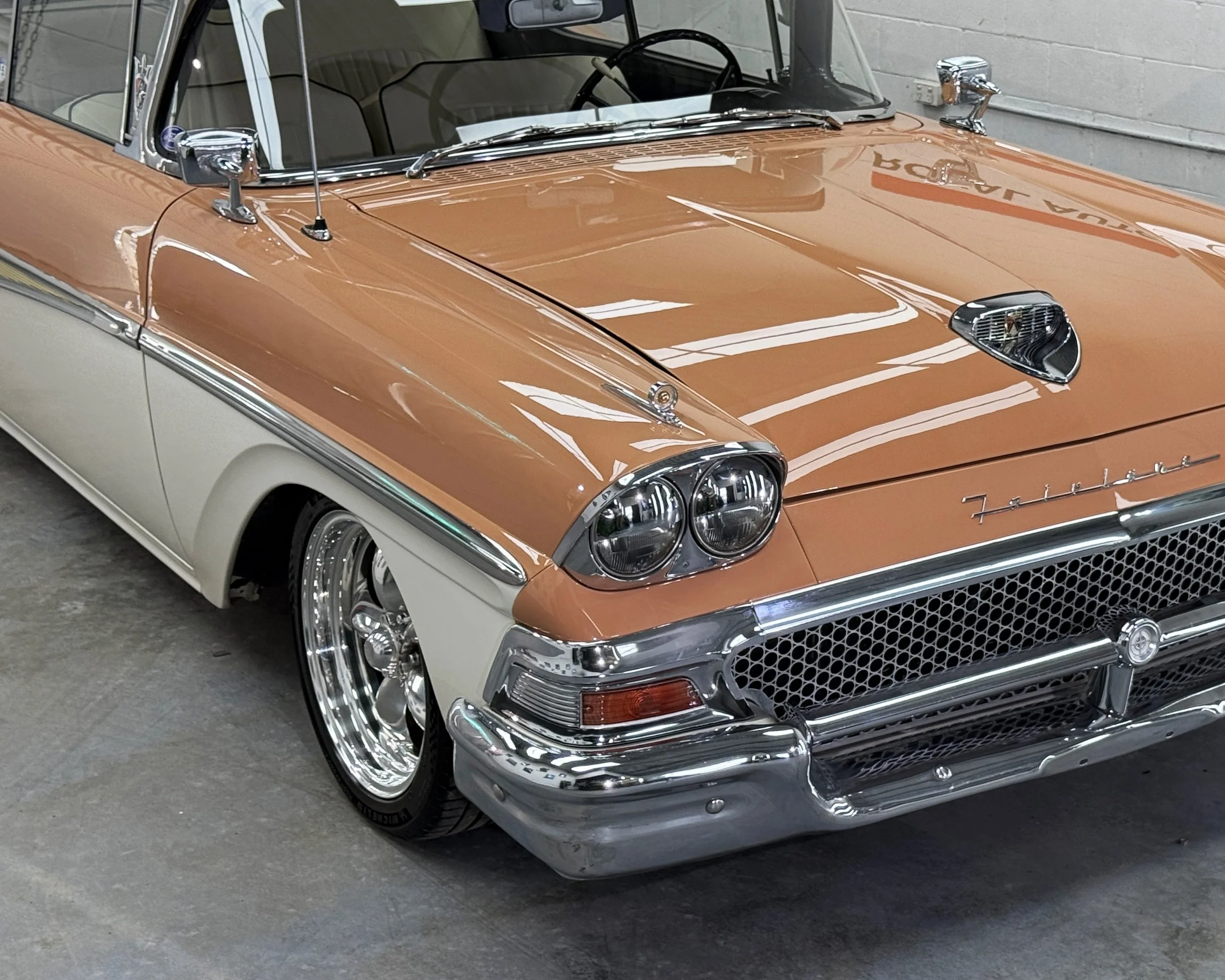 1958 Ford Fairlane after paint correction at Royal Automotive Care Gold Coast