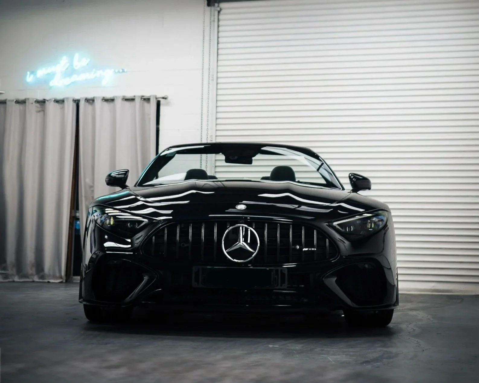 Black Mercedes-AMG SL63 after GYEON Infinite ceramic coating at Royal Automotive Care Gold Coast