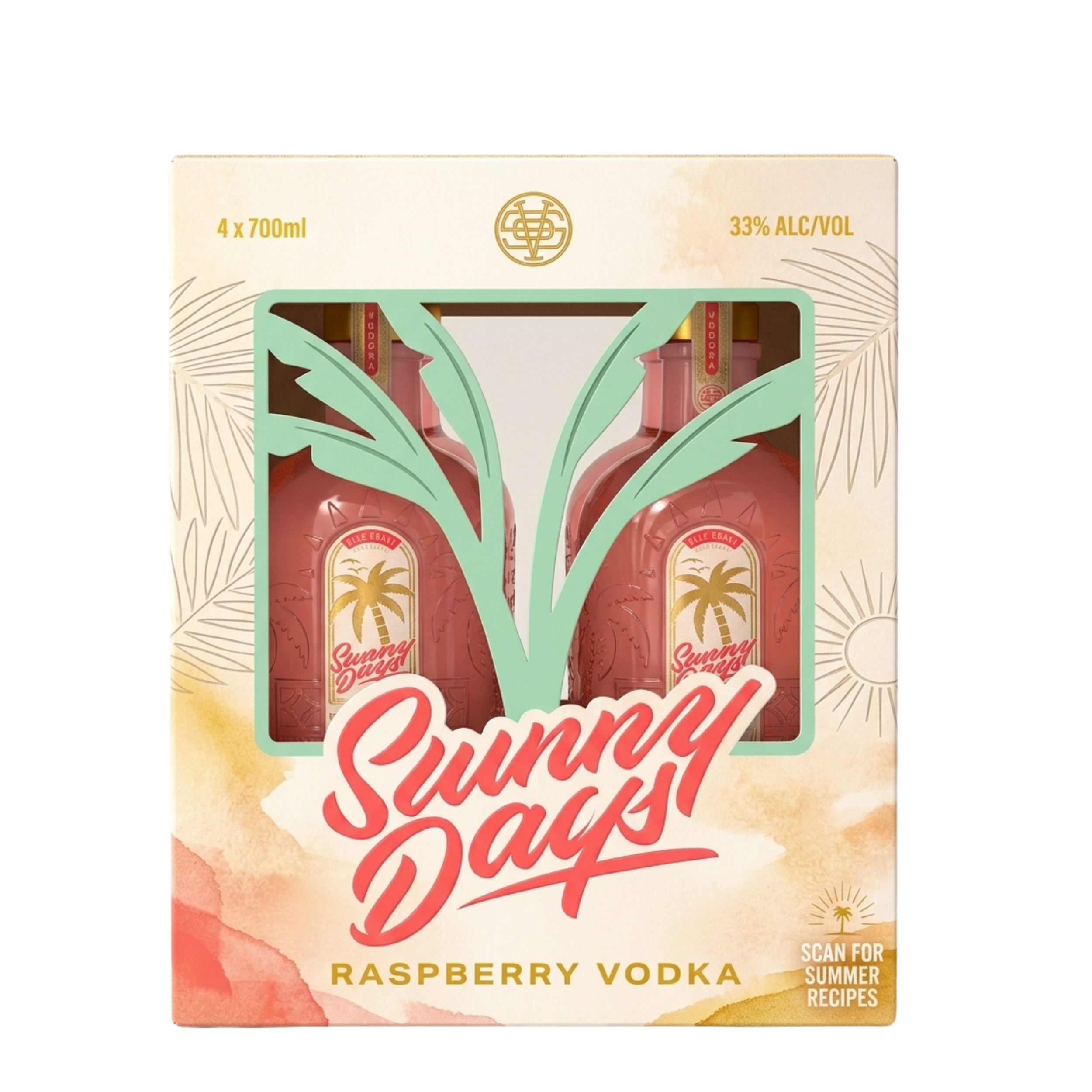 Sunny Days Raspberry Flavoured Vodka (Carton)
