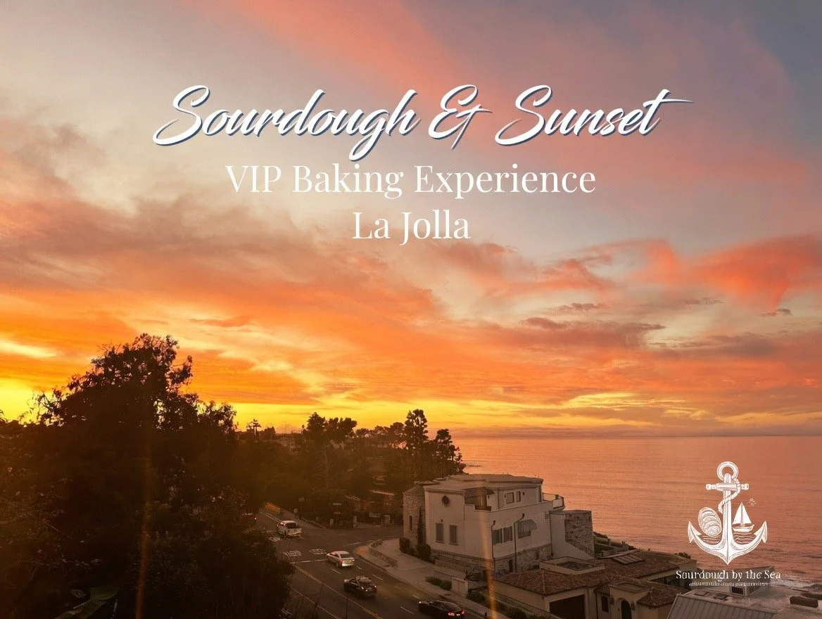 Learn to bake artisan sourdough while enjoying breathtaking ocean views and a magical La Jolla sunset