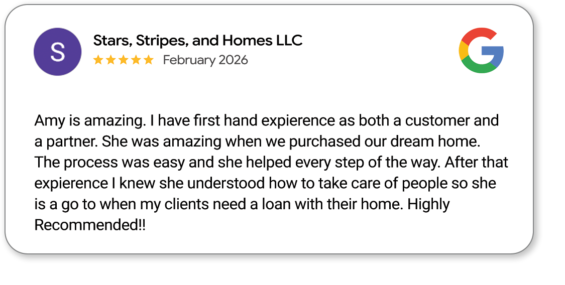Positive Google Review from Stars, Stripes, and Homes LLC