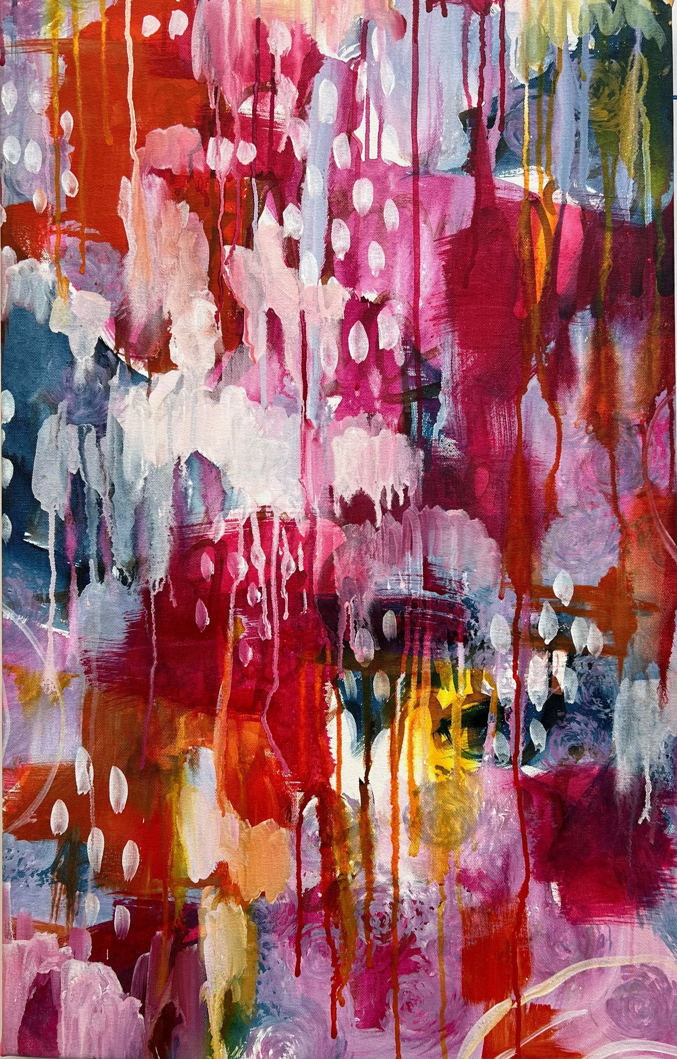 Love. 2023. Acrylics on stretched canvas. 80cm x 50cm.