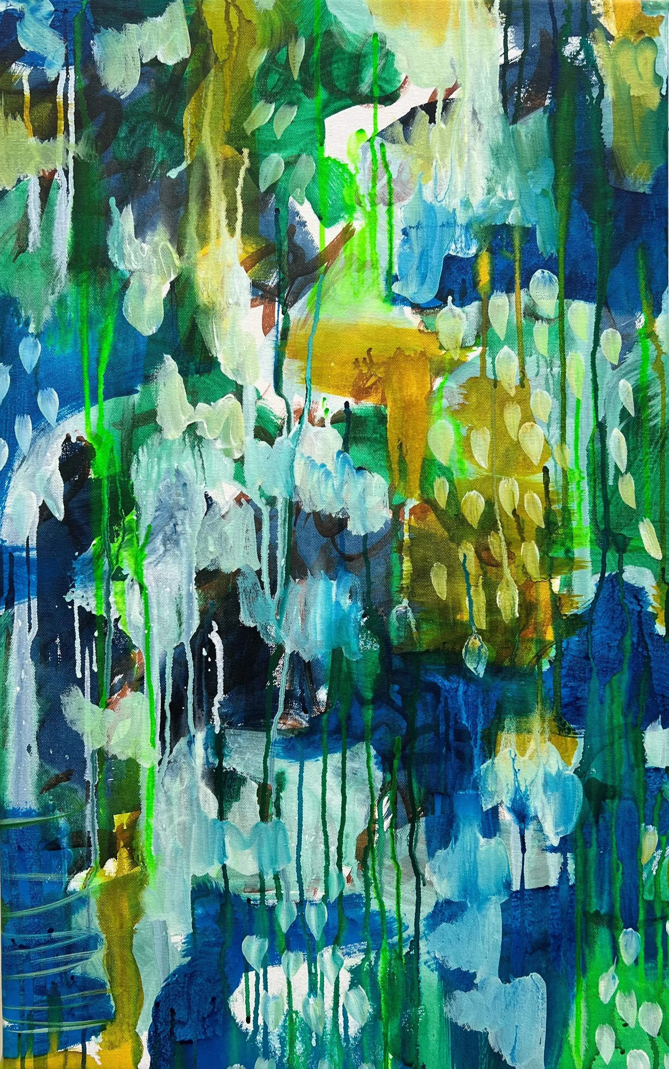 Envy. 2023. Acrylics on stretched canvas. 80cm x 50cm.