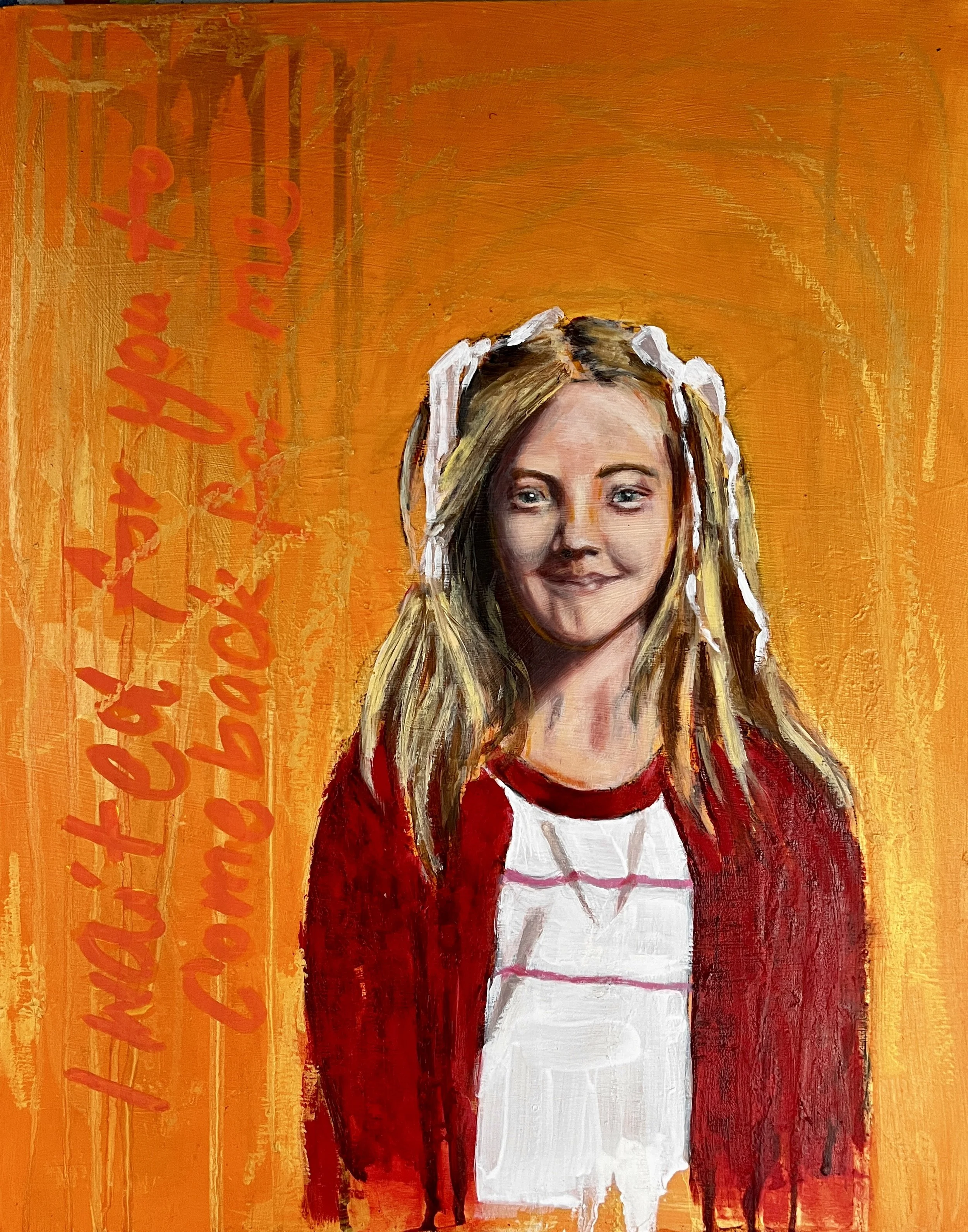 I Waited For You to Come Back for Me, 2026.
Acrylics and oils on panel
50cm x 40cm 