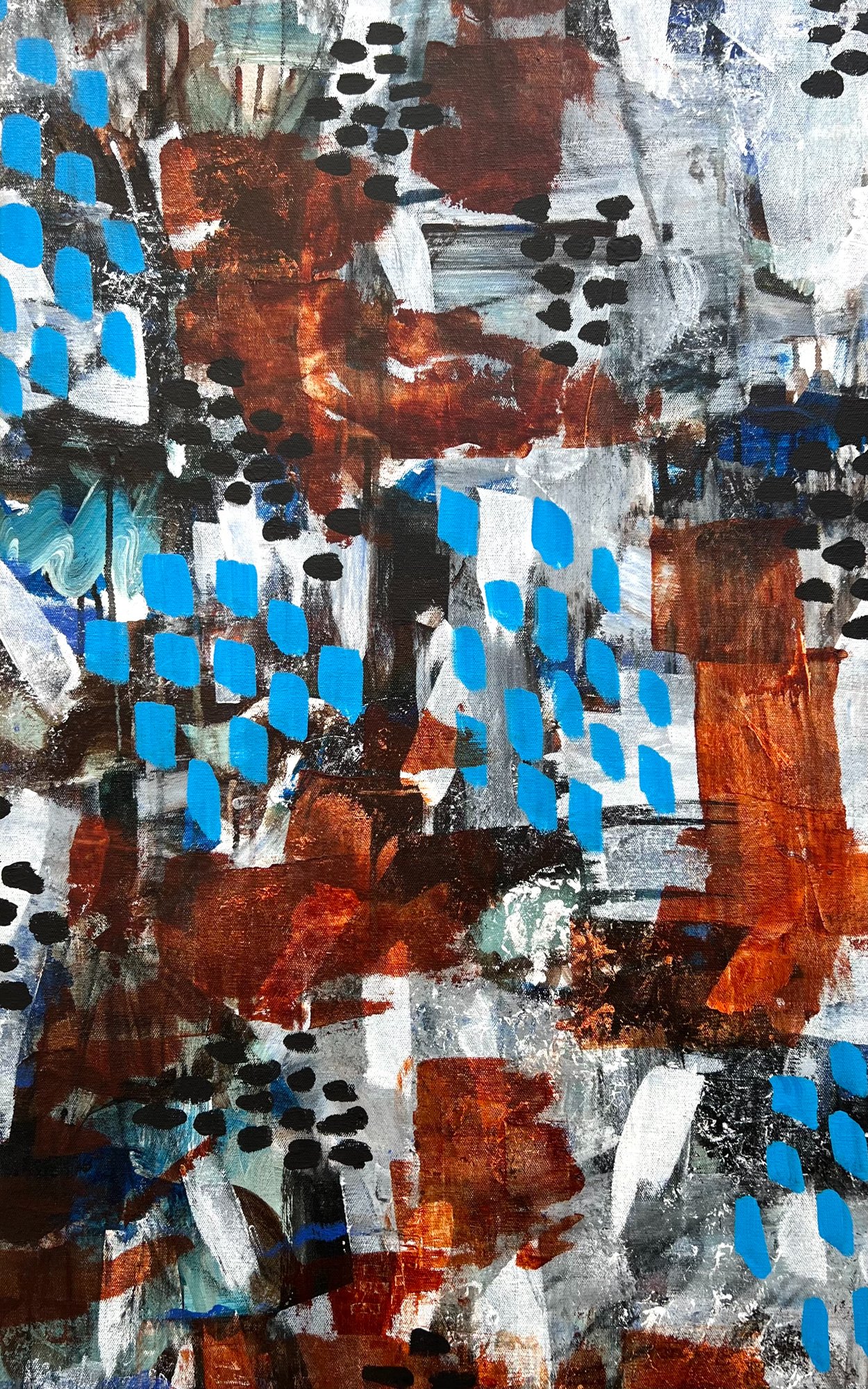 Betrayed. 2023. Acrylics on stretched canvas. 80cm x 50cm.