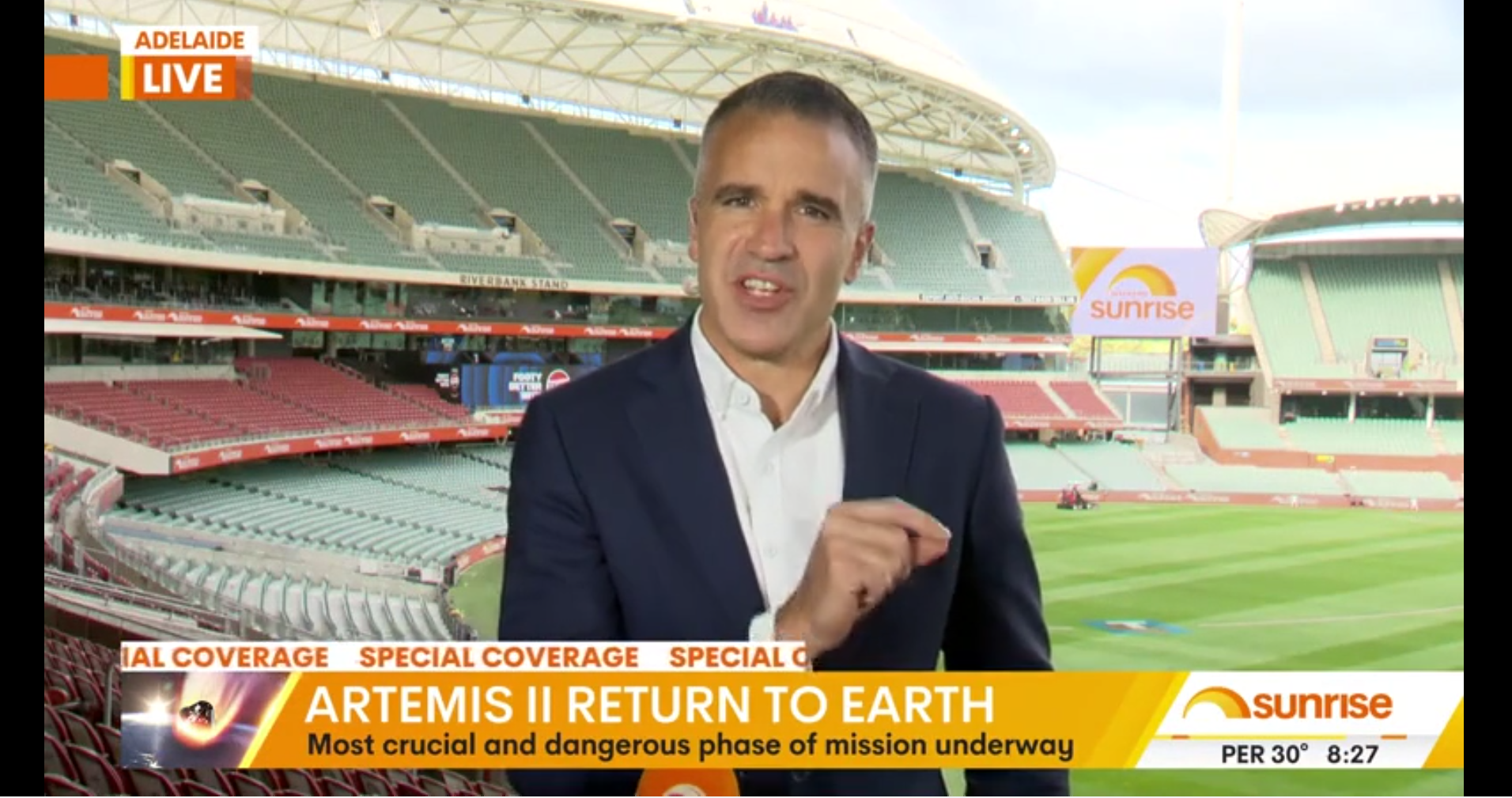Premier Malinauskas on Sunrise April 11