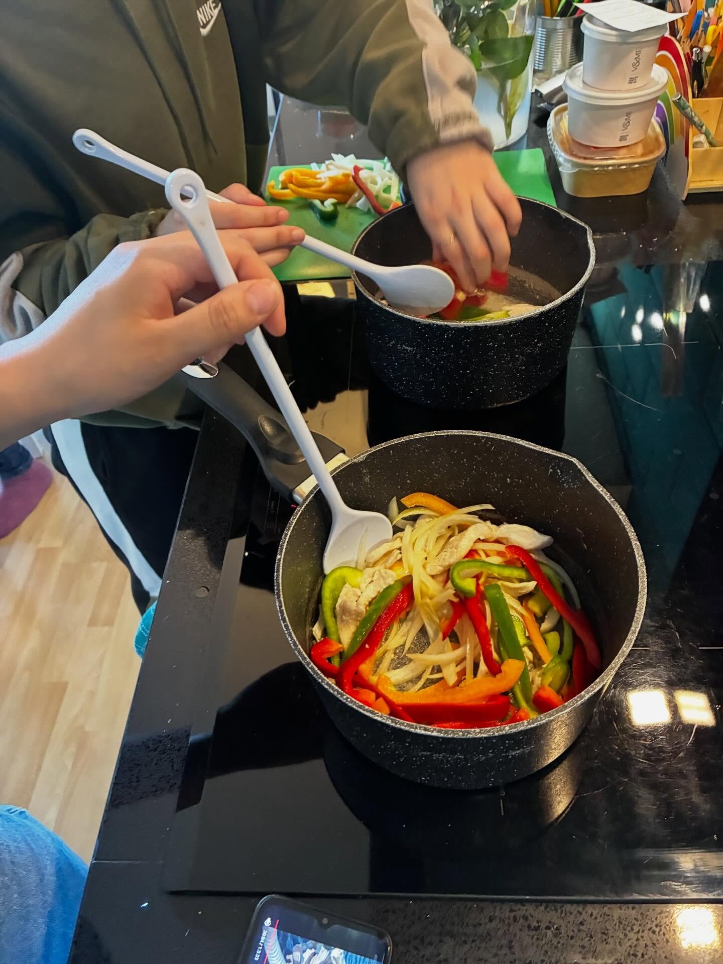 Every Wednesday afternoon, our cooking group dives into new skills and flavors from around the world 🌍

This week, we explored the vibrant tastes of Mexican cuisine by making delicious quesadillas &mdash; a true classic! 🌮✨

We currently have two s
