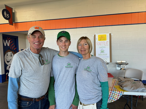 Marilyn Jeffery  with Brett (and husband Kent)