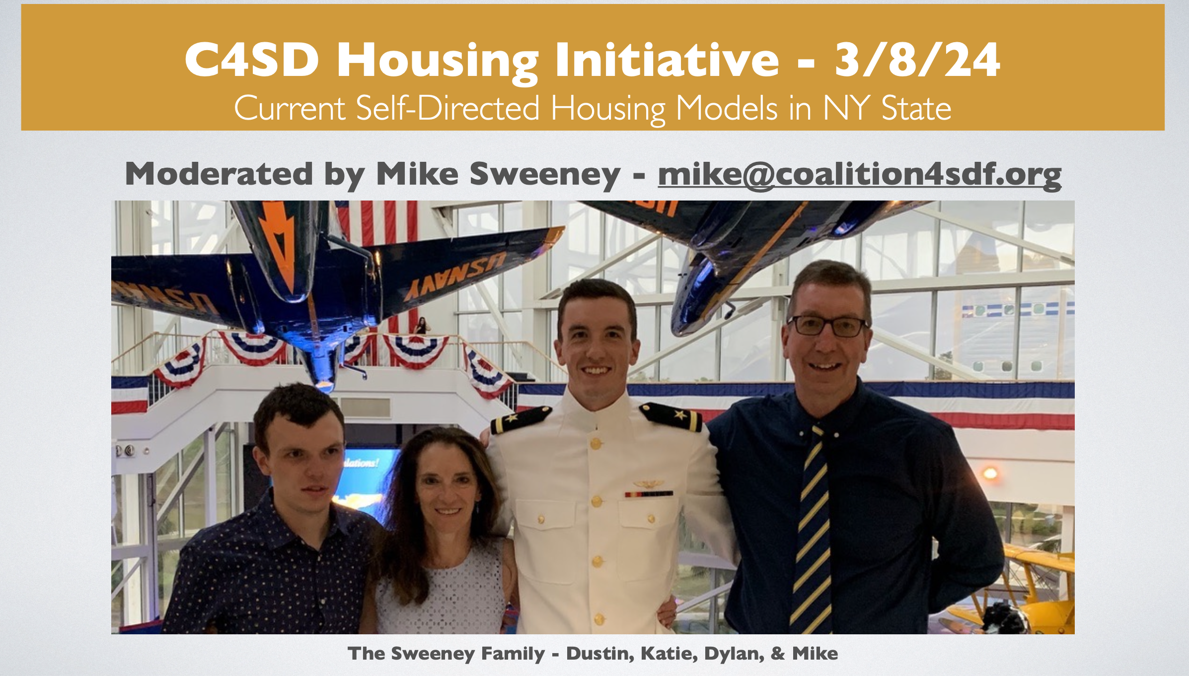 C4SD Video of  “Current Self-Directed Housing Models in NY State” - Housing Roundtable #1 of 4 Friday March 8, 2024 at 9 am