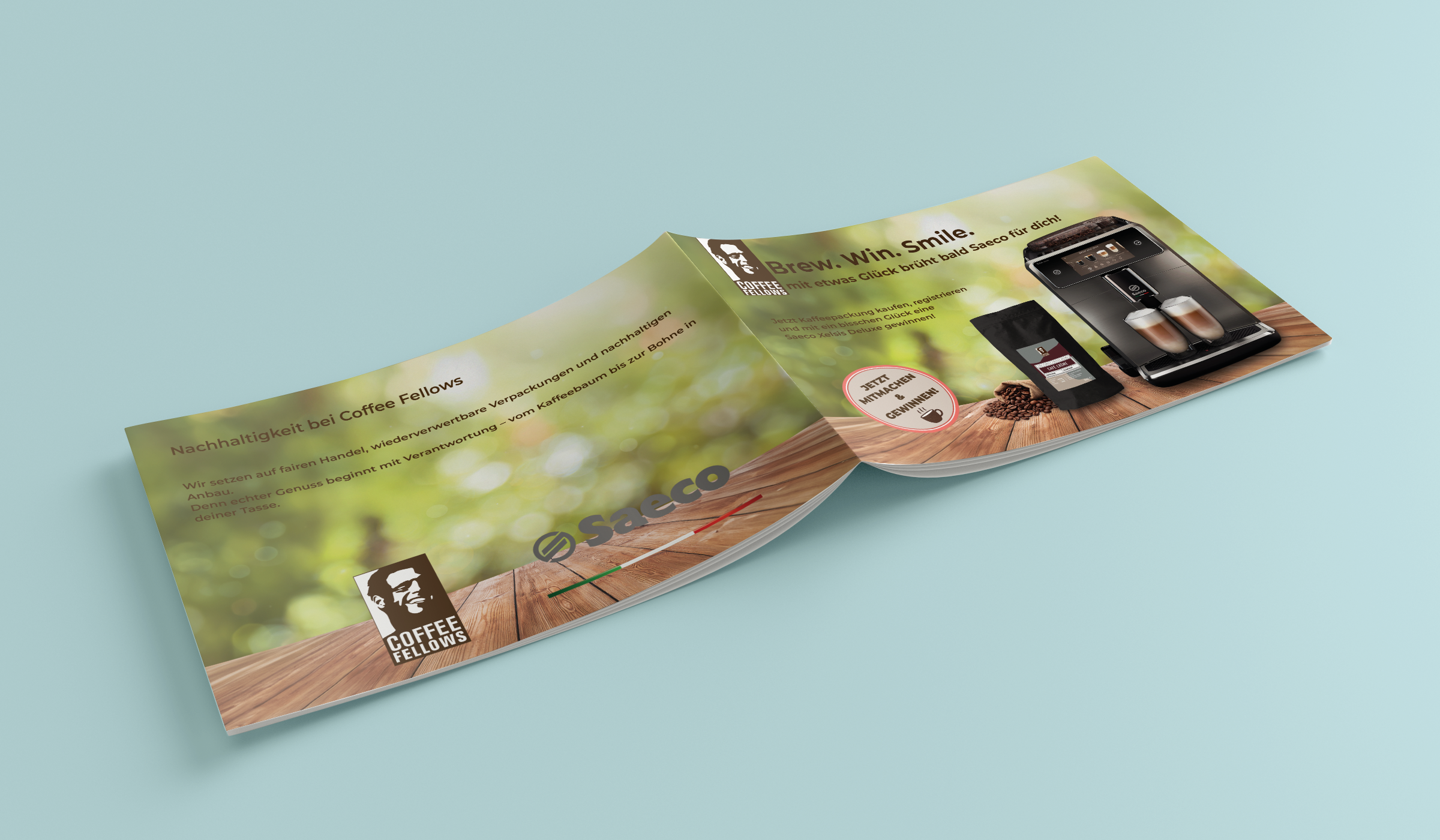 Mockup Broschüre von außen